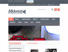 Tablet Screenshot of midwestprosoundandlighting.com